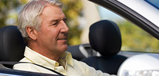 Man driving